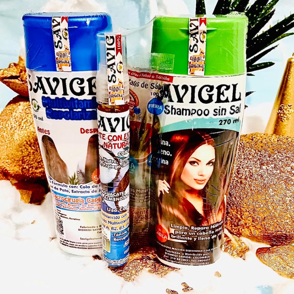 Kit Capilar SAVIGEL — Nutrición, Reparación y Brillo Natural