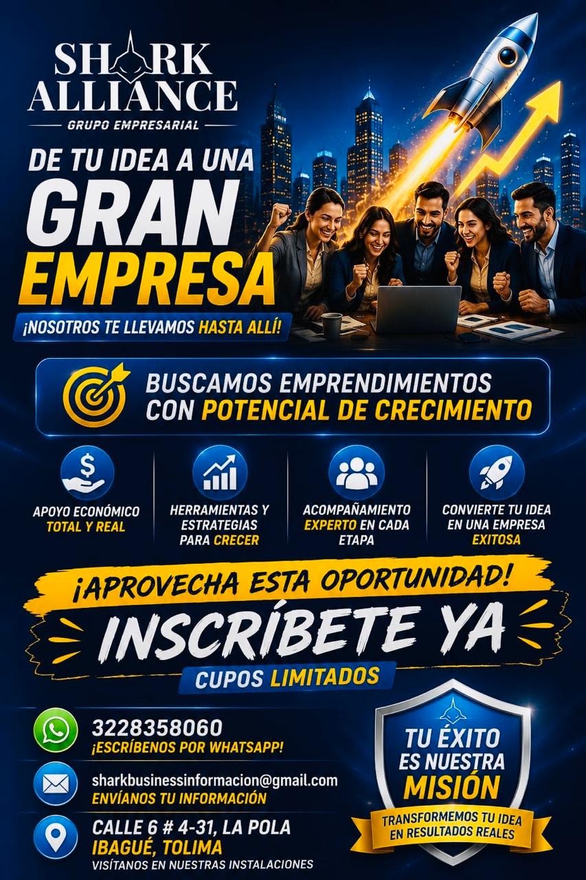 Shark Alliance — De tu idea a una Gran Empresa. Buscamos emprendimientos con potencial de crecimiento.